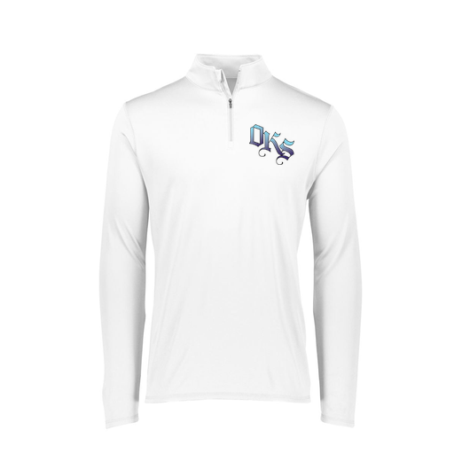 [FTLQFLWH-FAXS-LOGO3] Decker Women's Flex-Lite 1/4 Zip Shirt (Female Adult XS, White, Logo 3)