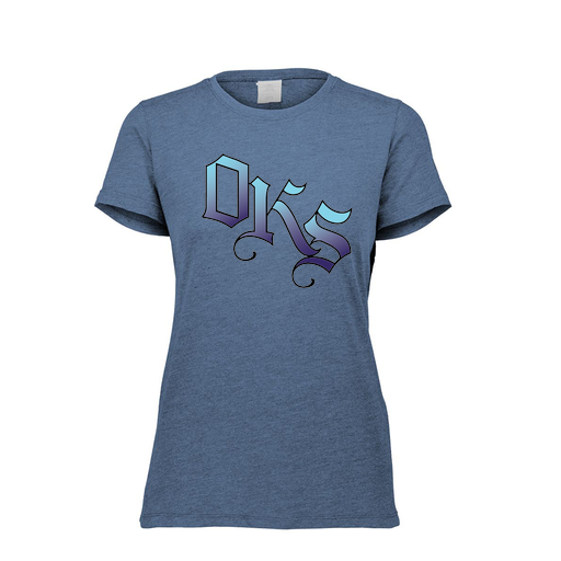 [FTSCUBNV-FAXS-LOGO3] Decker Women's Tri-Blend T-Shirt - Short Sleeve (Female Adult XS, Navy, Logo 3)