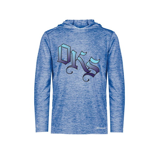 [FOLHCGRY-YS-LOGO3] Decker Youth Charge Hoodie (Youth S, Royal, Logo 3)