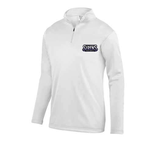 [FOLQFFWH-AS-LOGO1] Decker Men's FlexFleece 1/4 Zip (Adult S, White, Logo 1)